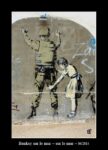 Banksy sur le mur entre Israël et la Cisjordanie.